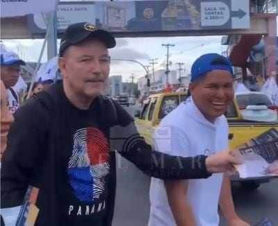 Rubén Blades recorre las calles de Panamá con los candidatos de Vamos