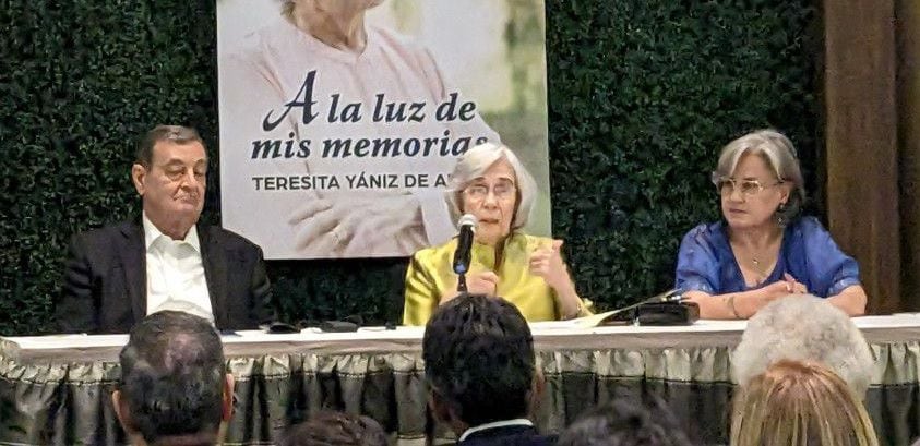Teresita Yániz de Arias presenta su biografía: ‘Mi vida que ha sido larga, también ha sido complicada’