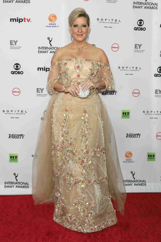 Este fue el vestido que lució Lorena Castillo de Varela en los Premios Emmy Internacional