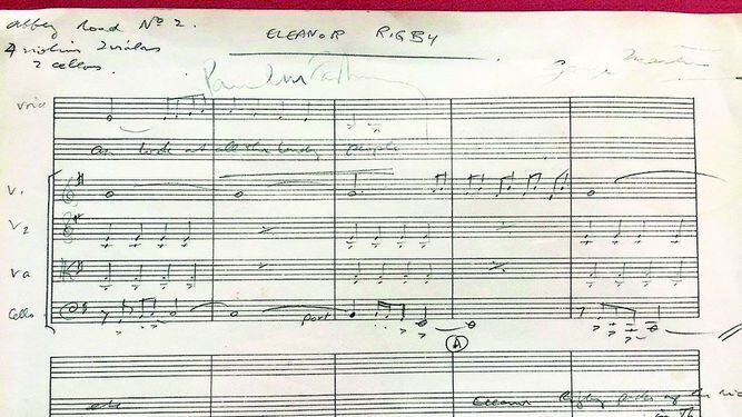 Partitura de ‘Eleanor Rigby’ será subastada