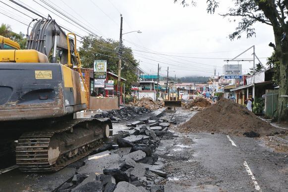 Obras paralizan economía de Boquete