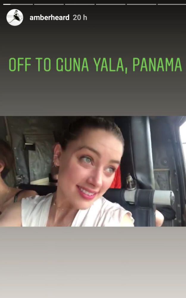 La actriz Amber Heard comparte fotos de su gira a Guna Yala