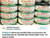 Aupsa advierte que no hay peligro con las latas de Bumble Bee comercializadas en Panamá