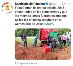 Así entierra la Alcaldía de Panamá a los muertos que nadie reclama