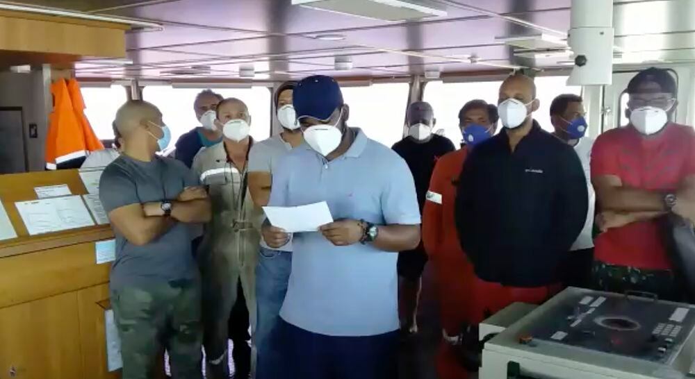 Tripulantes con la Covid-19 en barco de bandera panameña piden ayuda