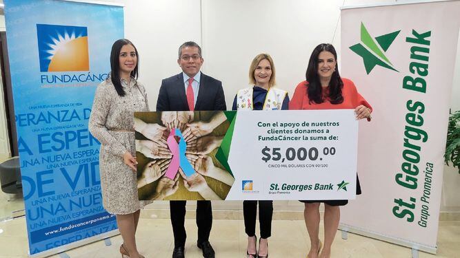 St. Georges Bank aporta a Fundacáncer por tercer año consecutivo