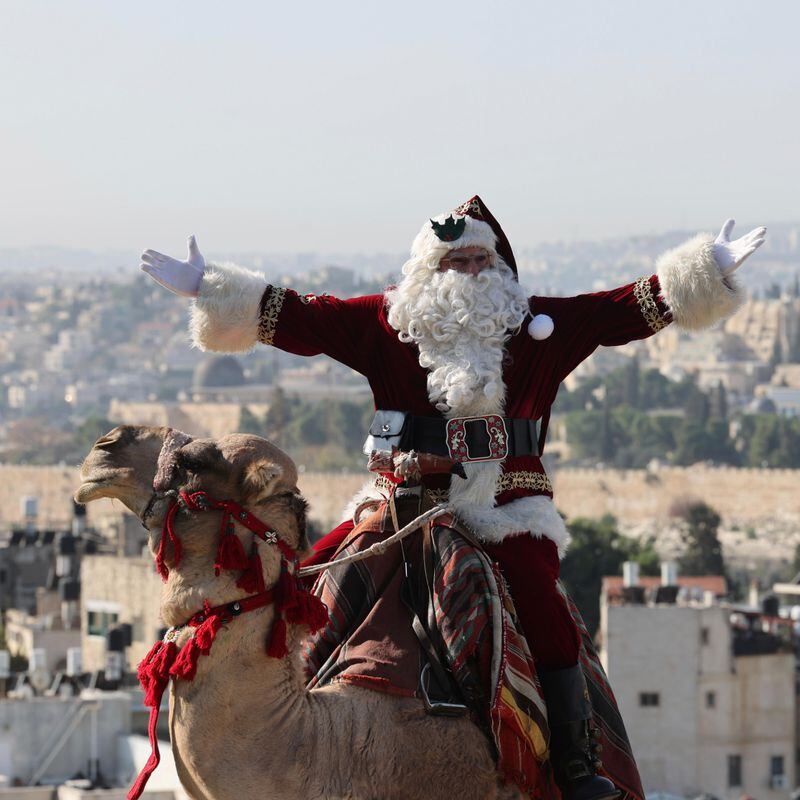 Papá Noel llega a Jerusalén
