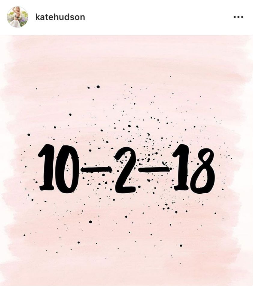 Kate Hudson anuncia el nacimiento de su hija Rani Rose