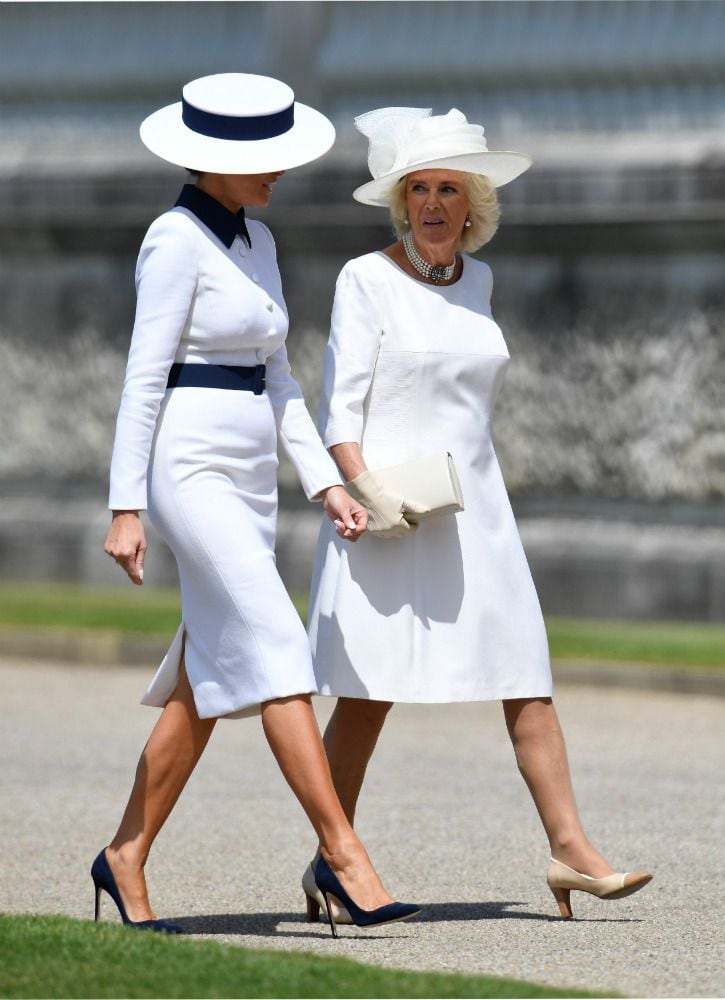 Melania Trump y su homenaje a Reino Unido a través de sus vestidos