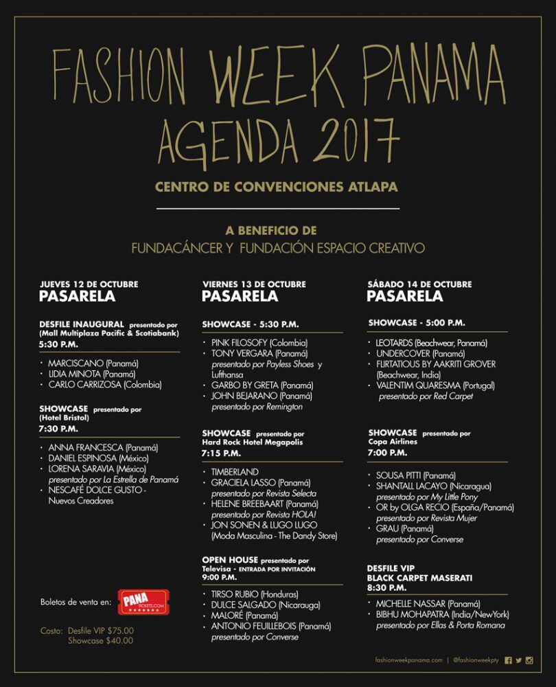 Esto es lo que sucederá en el Fashion and Design Week Panamá 2017