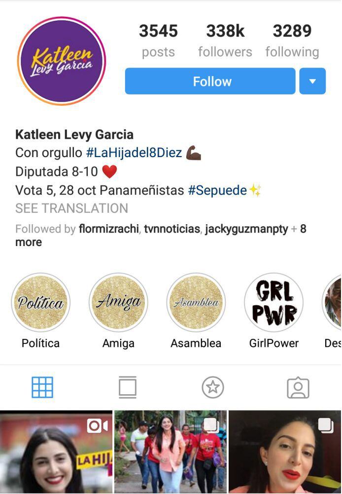 Políticos panameños con más seguidores en Instagram