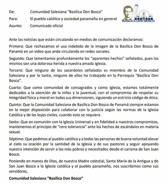 Separan a tres curas por conductas ‘escandalosas’