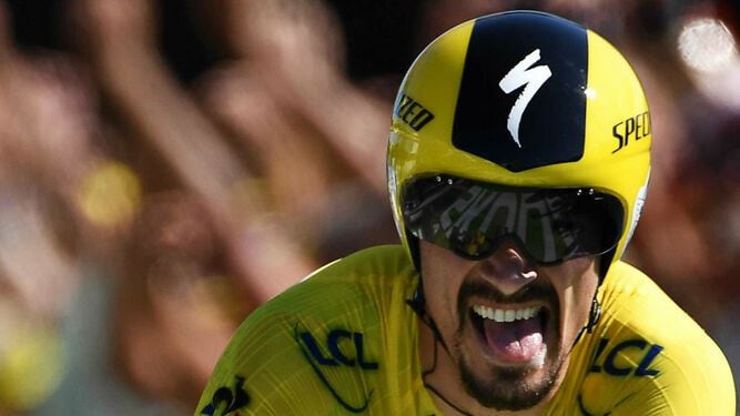 Alaphilippe gana la contrarreloj de 13ª etapa del Tour