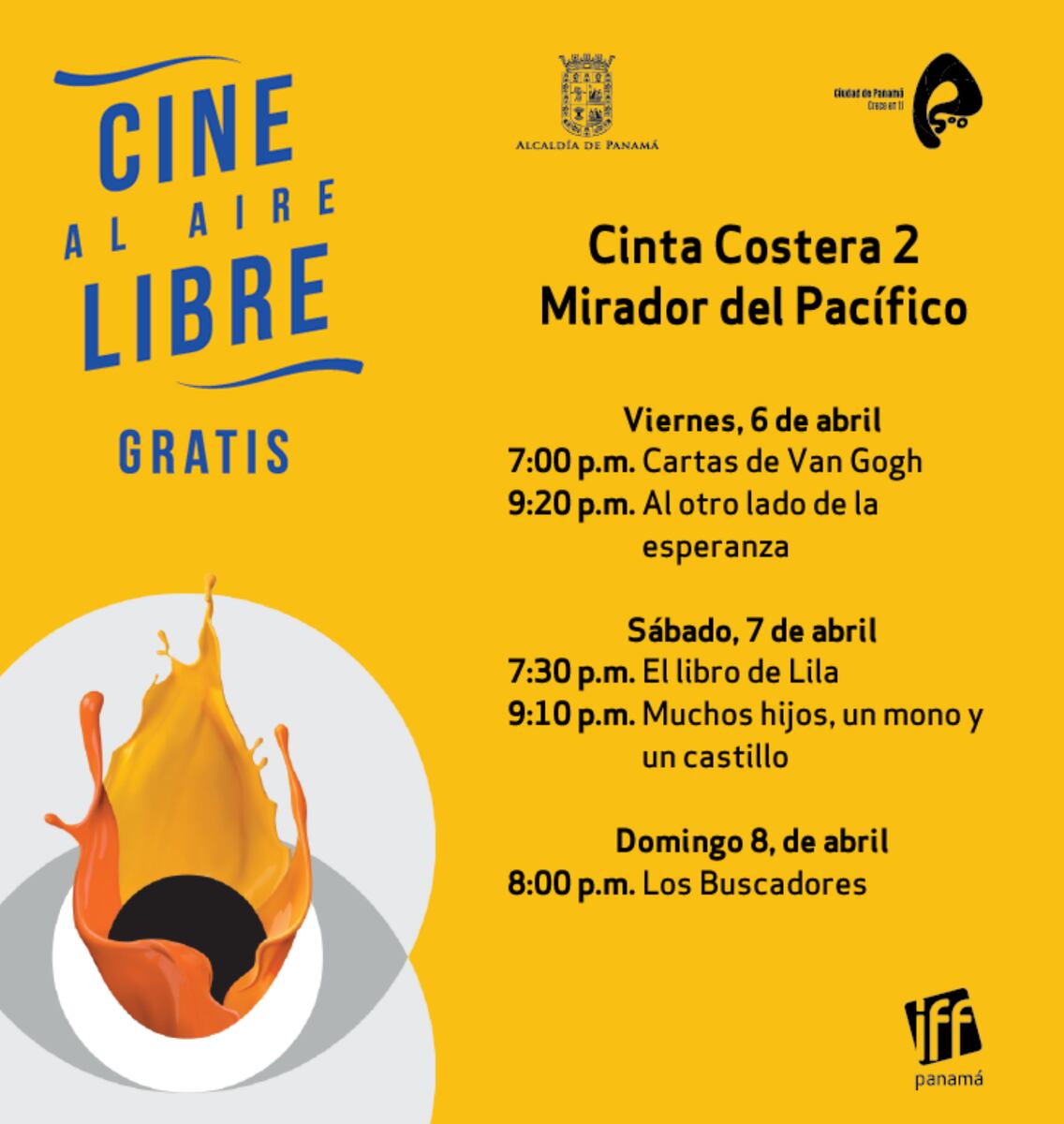 Cine gratis y al aire libre en el IFF Panamá