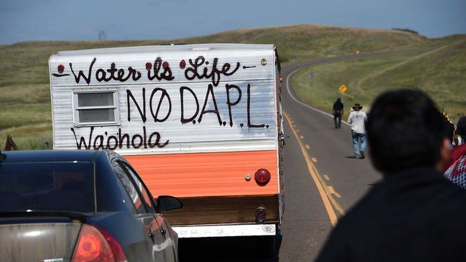 Protesta violenta contra oleoducto en Dakota del Norte