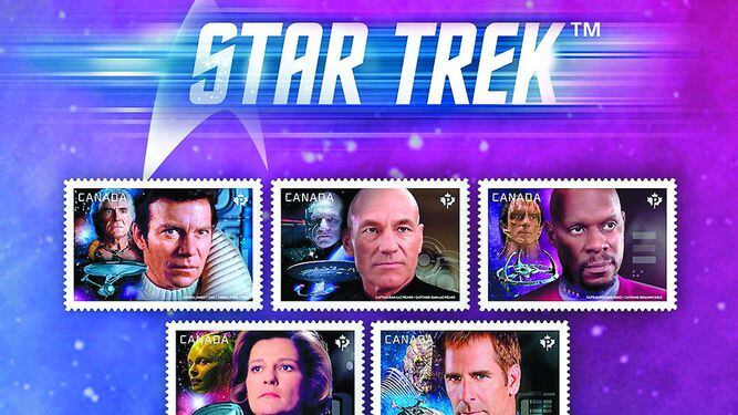 Canadá imprime más estampillas de ‘Star Trek’