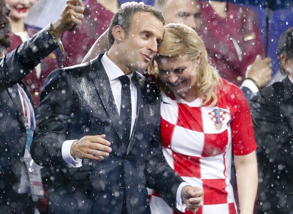 Las emotivas reacciones de la presidenta de Croacia en la final del Mundial