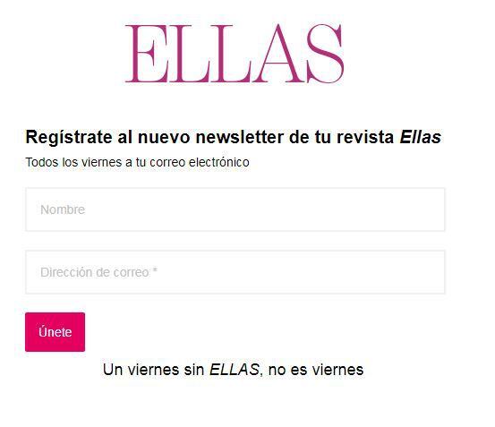 Revista ELLAS estrena su newsletter