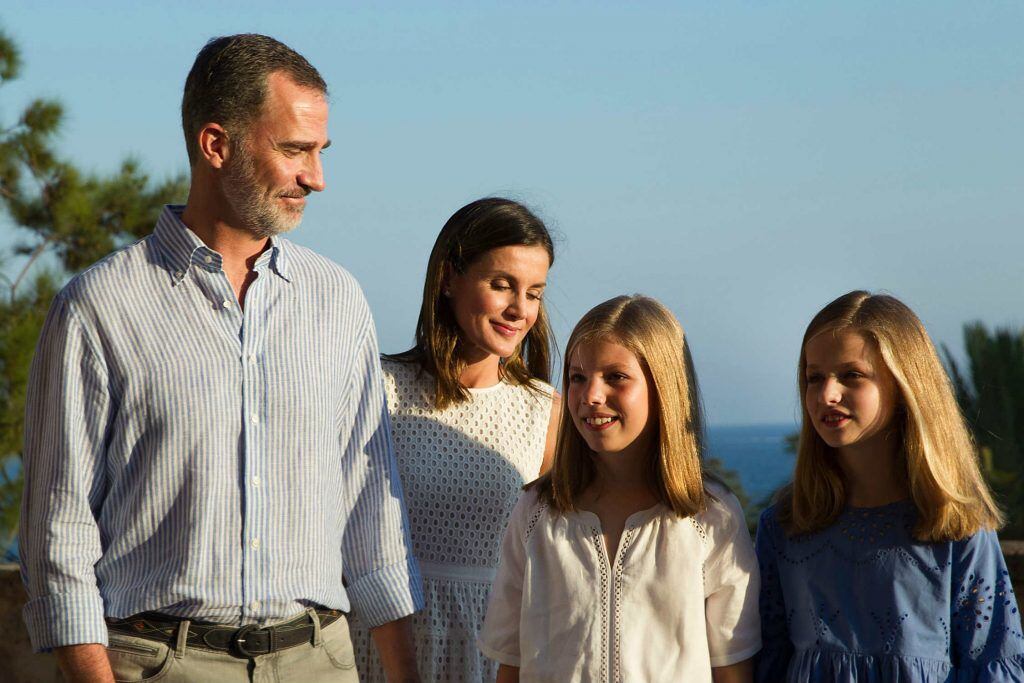 Los reyes de España y sus dos hijas, de vacaciones en Mallorca