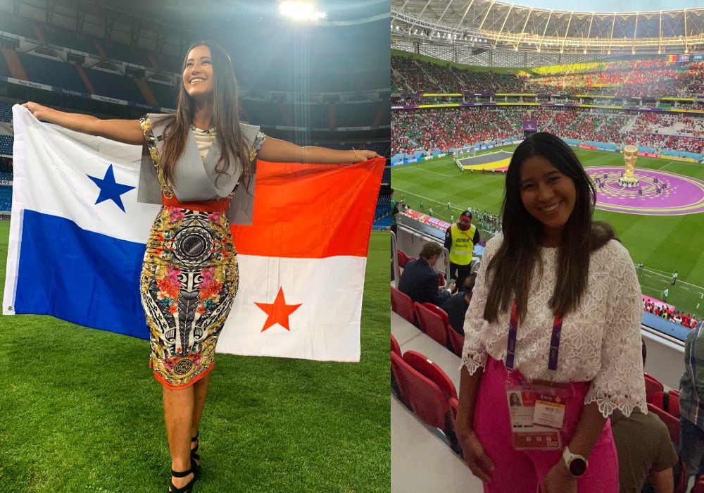 La primera periodista deportiva panameña en ser acreditada por FIFA para cubrir una Copa del Mundo
