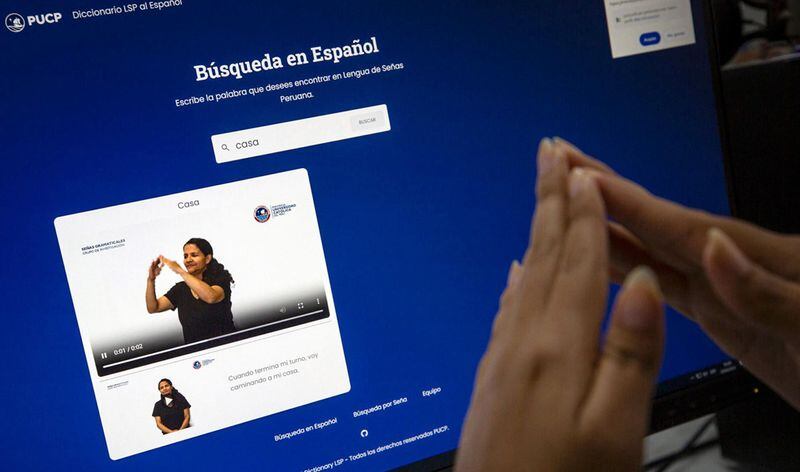 Diccionario peruano traduce español en lengua de señas y viceversa mediante la IA