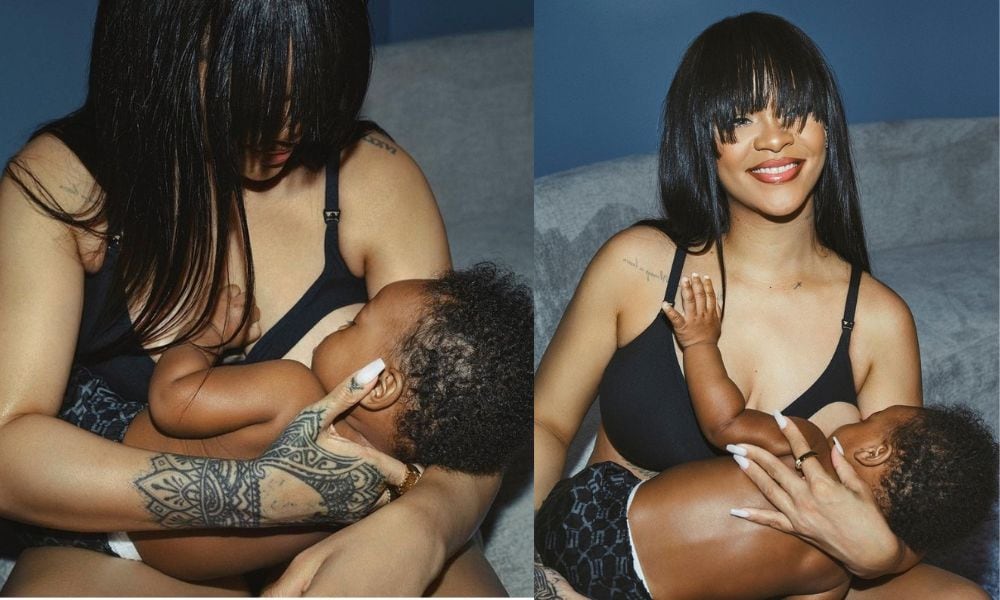 Sostenes de maternidad estilo Rihanna