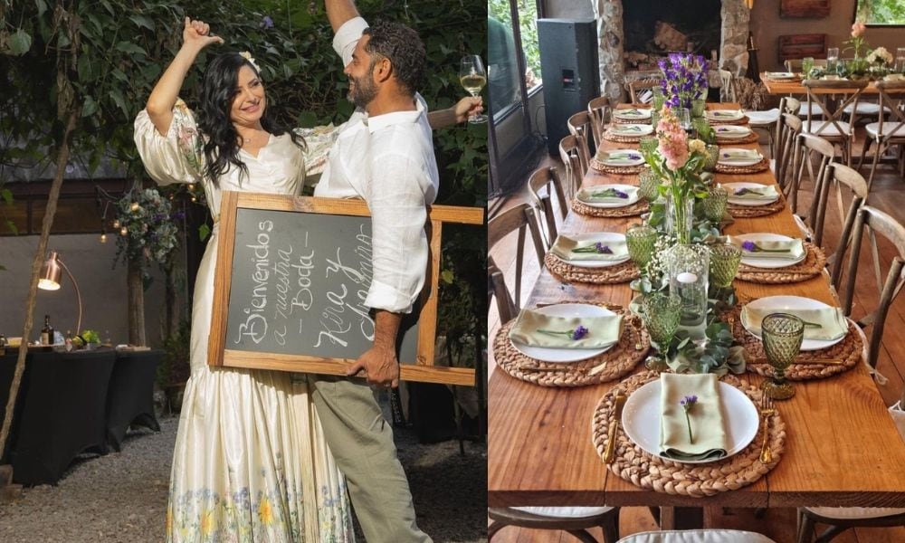 Menos de 30 invitados y un fogón al aire libre: la boda de Kira y Argimiro