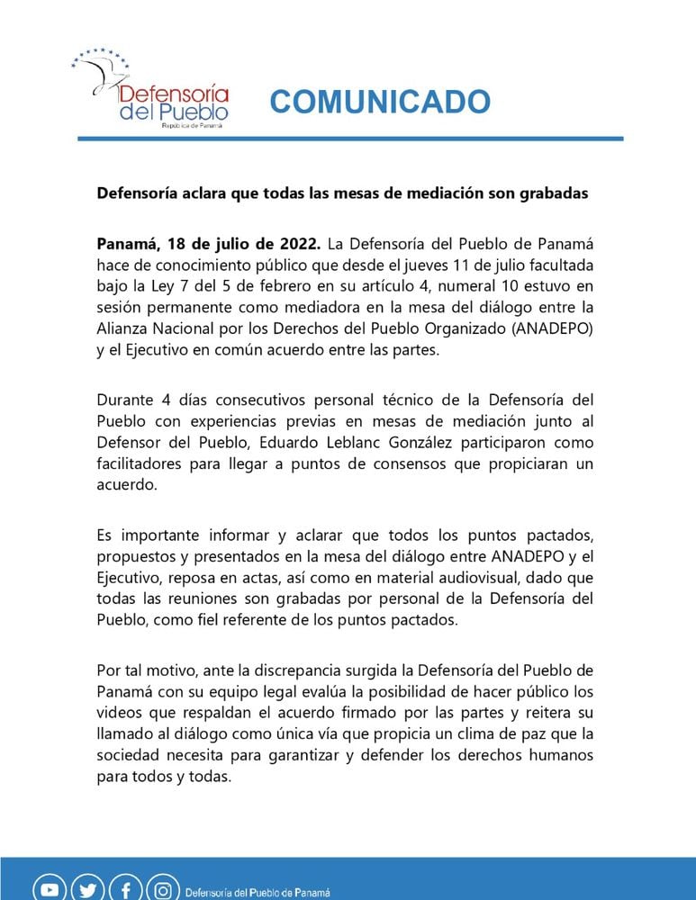 Anadepo decide romper el acuerdo firmado en Santiago; el Gobierno sí reconoce lo pactado y baja el combustible a $3.25 el galón