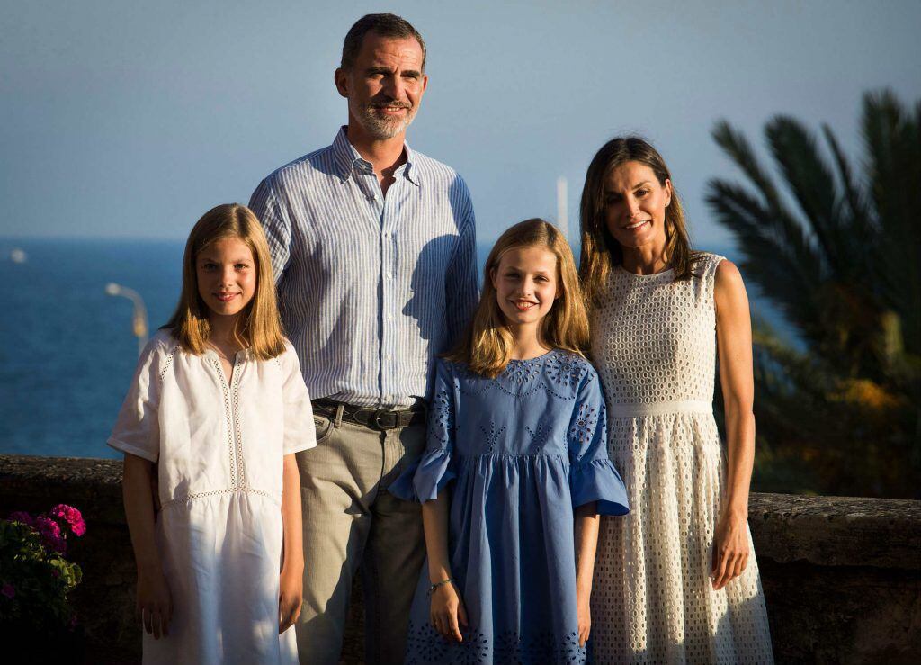 Los reyes de España y sus dos hijas, de vacaciones en Mallorca