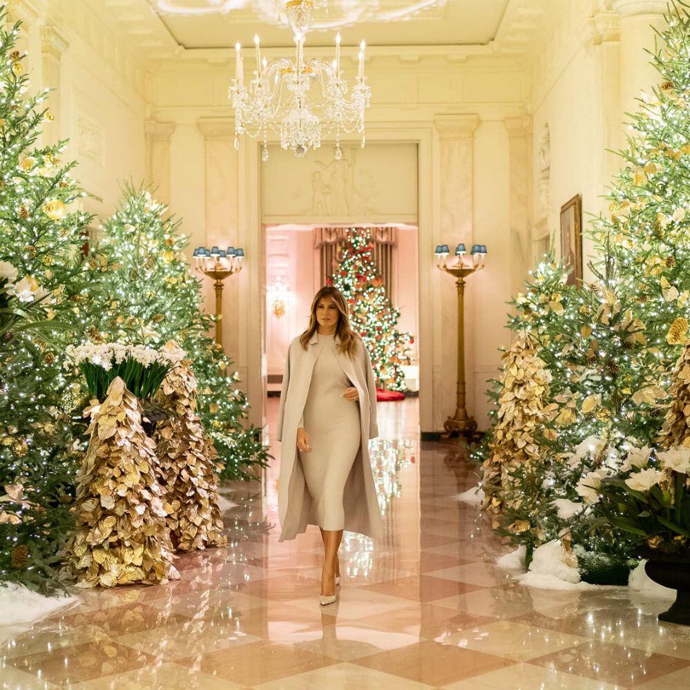 Melania Trump inaugura la Navidad en la Casa Blanca
