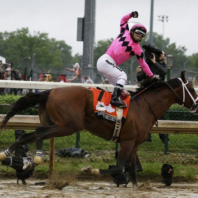 Luis Sáez domina con Maximum Security en el Derby de Kentucky, pero lo