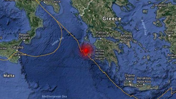 Sismo de magnitud 6.8 sacude costas de Grecia