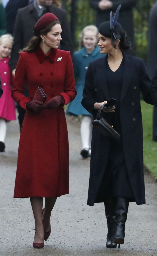 Kate Middleton y Meghan Markle, juntas y sonrientes en Navidad