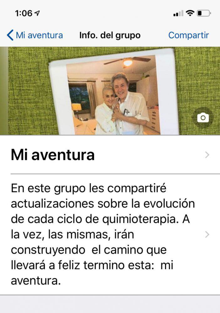 Tere Domínguez y su diario del cáncer por ‘Whatsapp’