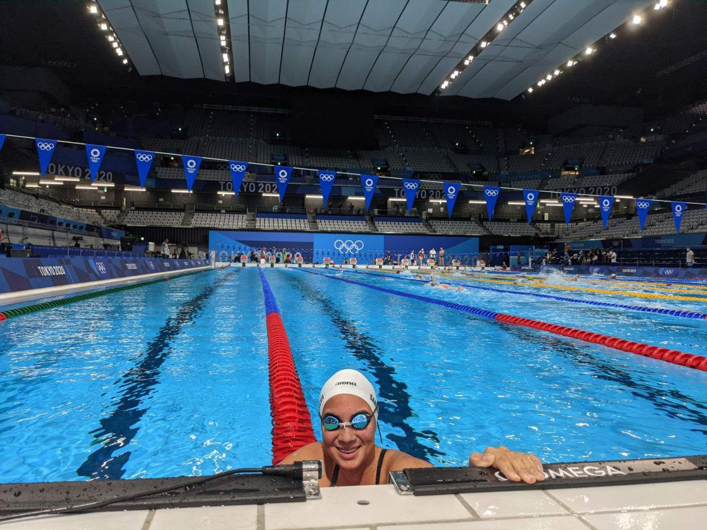 Emily Santos, la nadadora de oro de Panamá