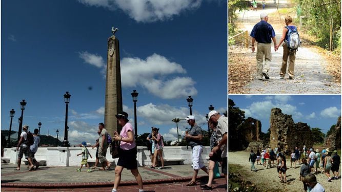 De turistas en la ciudad de Panamá y en el interior