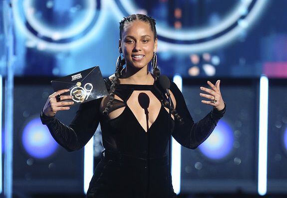 La cantante Alicia Keys, presentadora de los premios Grammy 2019