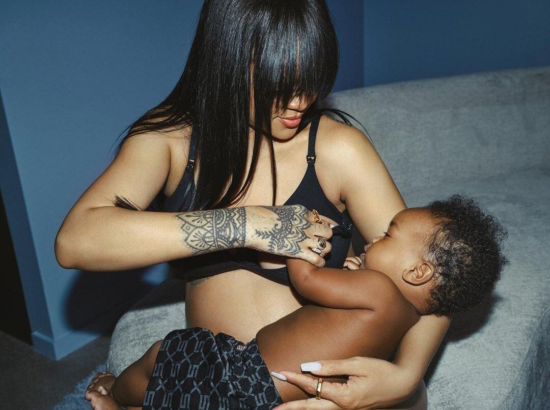 Sostenes de maternidad estilo Rihanna