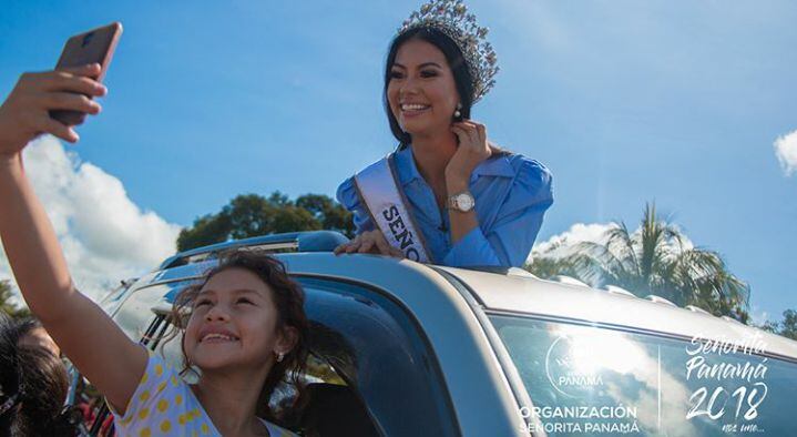Rosa Montezuma visita su comarca por primera vez como Señorita Panamá