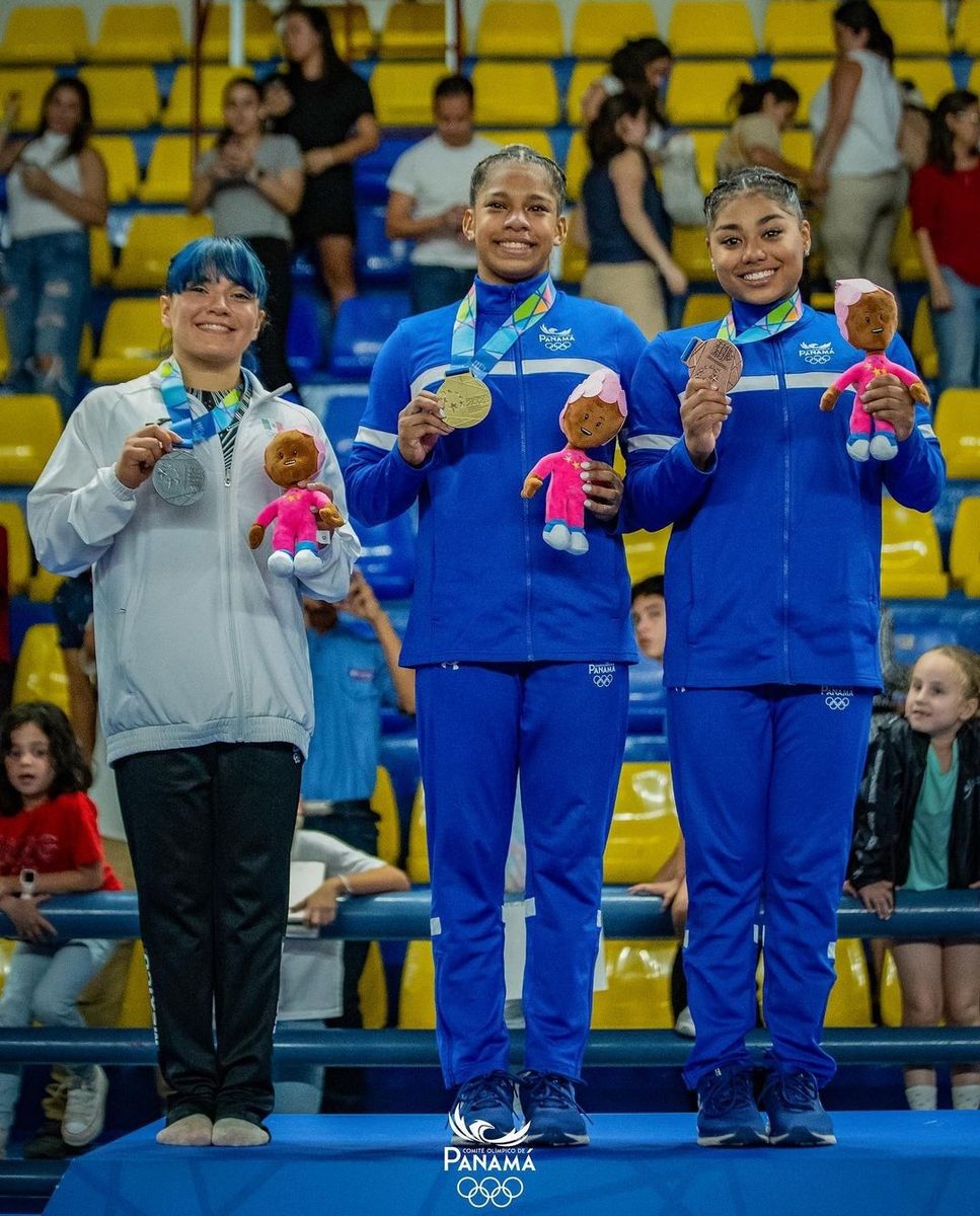 Gimnastas panameñas logran medalla de plata en su primera participación en unos Juegos Centroamericanos 