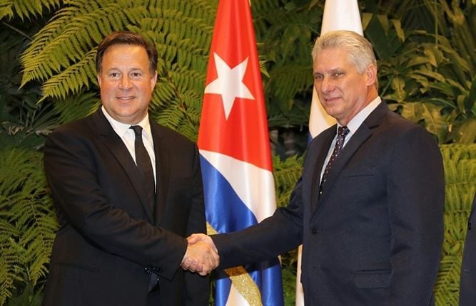 Presidentes Varela y Díaz-Canel tratan temas de comercio y turismo