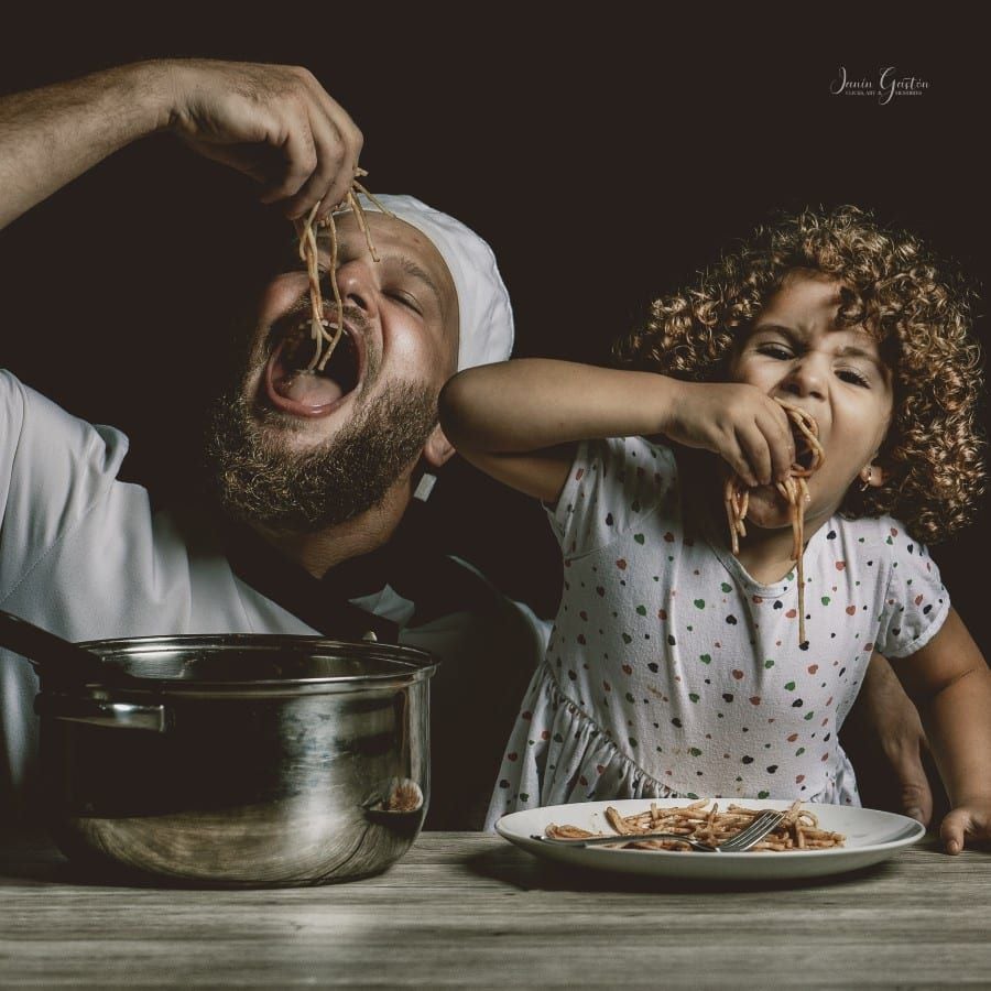 ‘Papá, ¿a qué huele? ‘Estás preparando brócoli?’, el chef Yeremías Leso y su hija Emma