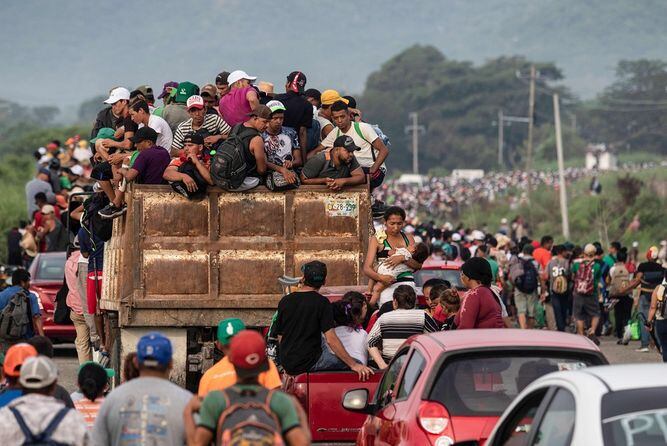 Caravana de migrantes descansa pero seguir adelante La Prensa