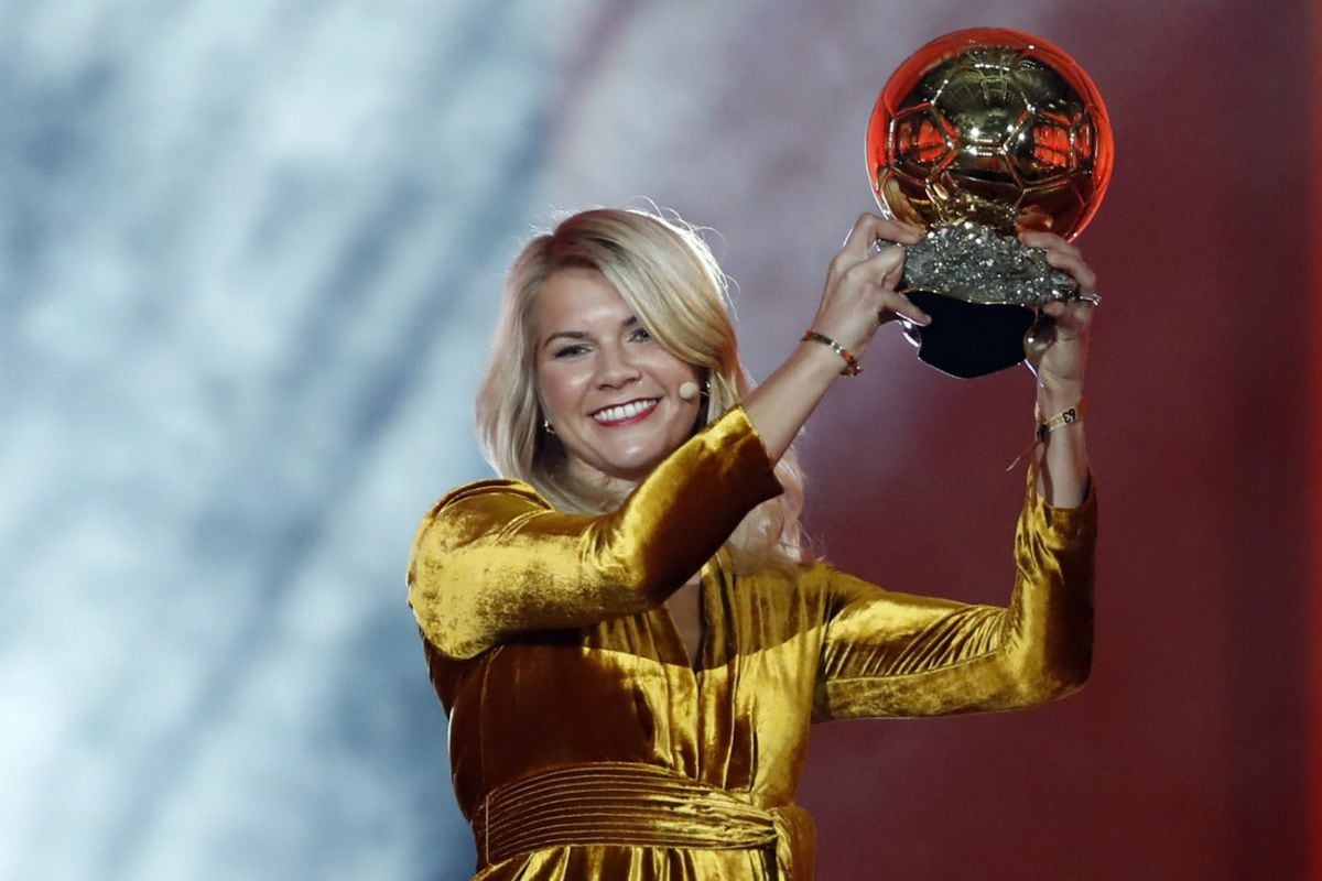 La noruega Ada Hegerberg gana primer Balón de Oro femenino de la historia