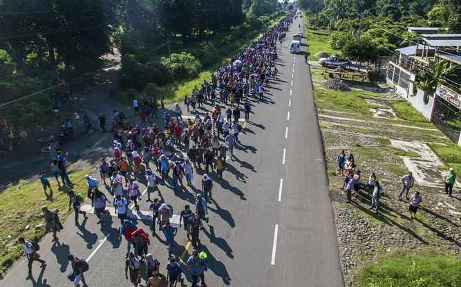 Más de 7 mil personas van en caravana de migrantes hacia EU, dice ONU