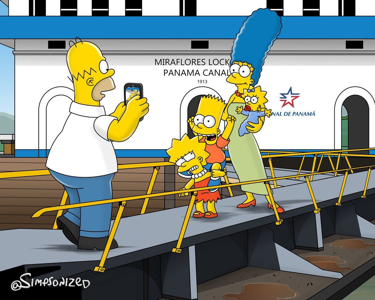 Lo mejor de la visita de Los Simpsons en Panamá
